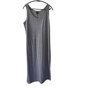 Peruvian Connection Gray Tank Maxi Sleeveless Dress Size XL
